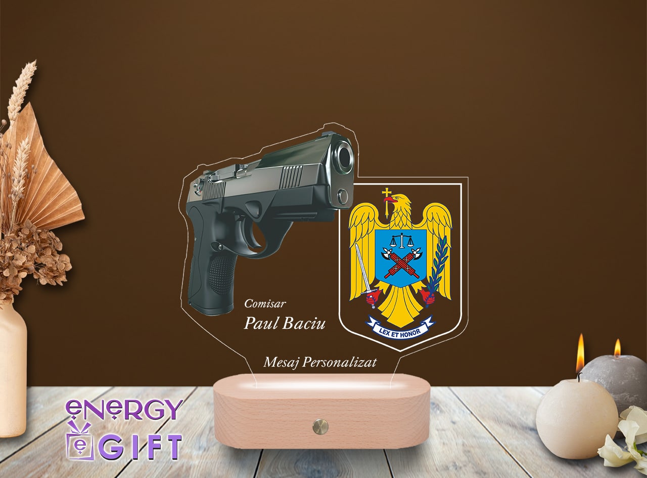 Lampa LED Personalizată – Cadoul Perfect pentru Un Erou în Uniformă